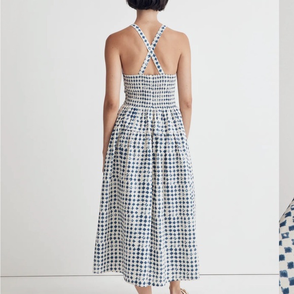 Shibori Halter Tiered Midi Dress - Picture 3 of 7